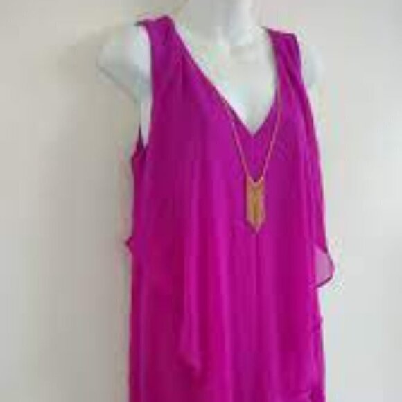 NWT Thalia Sodi Guadalupe Magenta Cactus Cut out Dress size Small - Picture 1 of 7